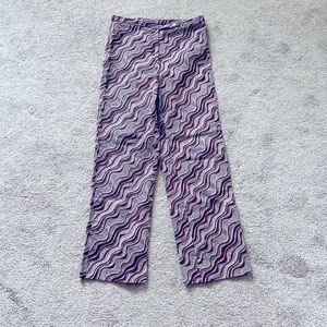 Esprit Purple Pink Ankle Cropped Pants, Size S
